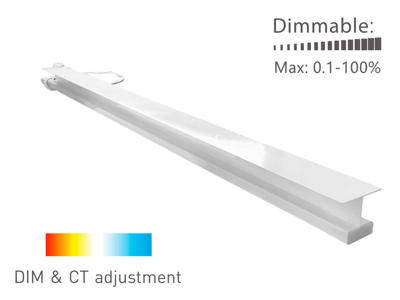 LED lysskinne til Troldtekt CCT 120 cm. underforsænket