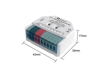 Ultra-mini ZigBee Pro 5-i-1 LED controller. 12-24V DC. max 10A