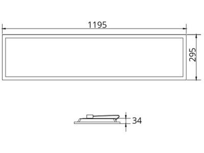 Pragmalux Sigma G2 LED panel 30x120 NW+WW