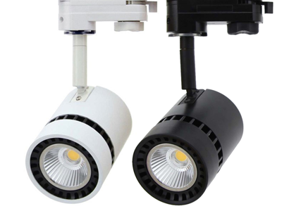 LED skinnespot 8W, 3.000 kelvin, sort eller hvid