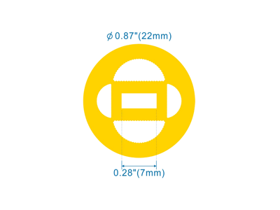 Silikone-tube for LED strip Ø:22 PR.METER