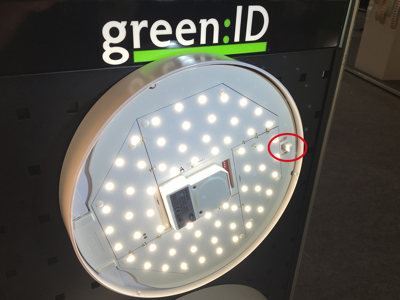 green:ID LED plafond 10W m/RF modtager Ø:260 mm.