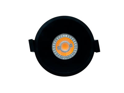 LED downlight SORT. 3000K+4000K. Ø:90mm.