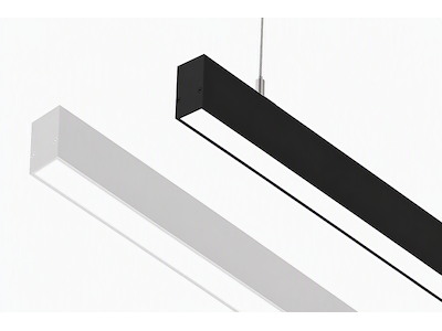 SQUARE G3 LED TrueColor armatur WW 90 cm. HVID eller SORT