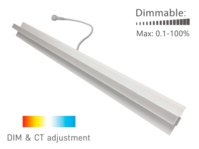 LED lysskinne til Troldtekt CCT, 60 cm. planforsænket