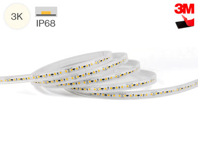 LED TrueColor strip WW. 10 meter. 48V. 12.8W/m. IP68