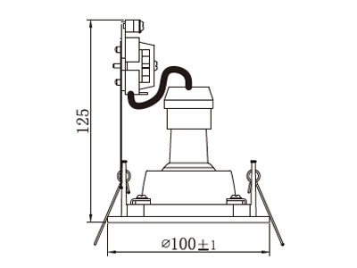 LED udhængs-downlight