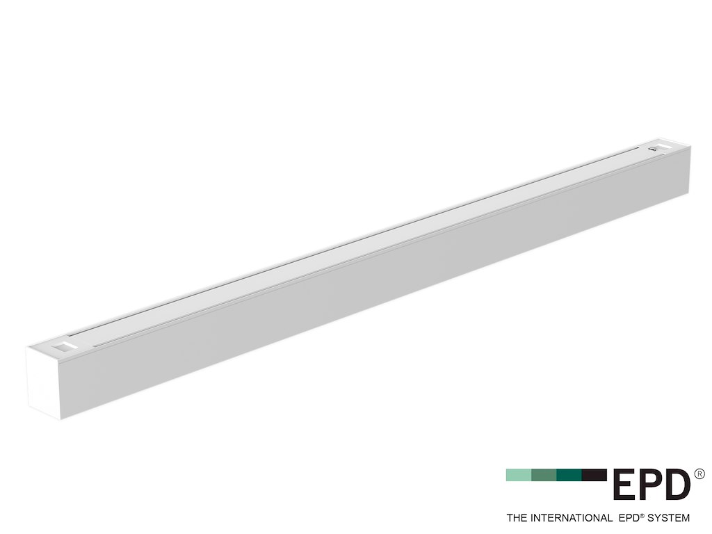 LED SQUARE G5 armatur HVID. 40W. DALI. 3000+4000K. CRI90. 120 cm.