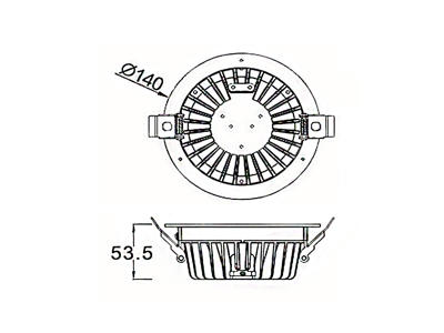 LD534(COB) LED Downlight 12W dæmpbar