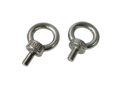4 Karabiner. 2 Øskner. 2 Øjeskruer. Galvaniseret