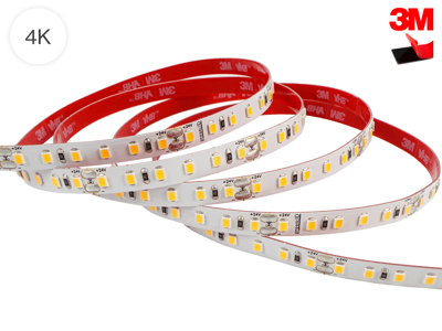 LED TrueColor strip NW. 10 meter. 24V. 10W/m. Ra90. 8 mm PCB. IP20. 120 LED/m. 2x 20 cm. ledning