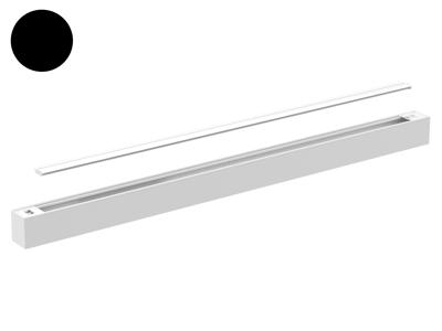 Uplight-modul for SQUARE G4 120 cm. SORT