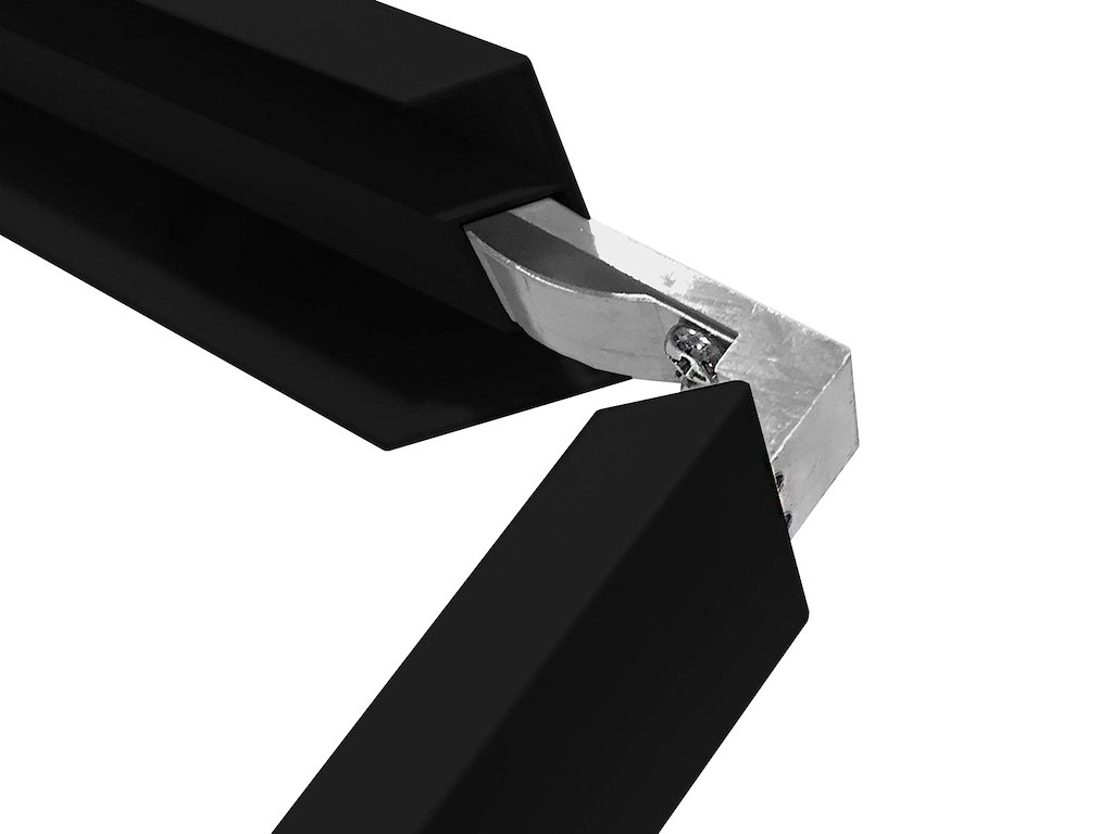 Click påbygningsramme for 60x60 panel i sort