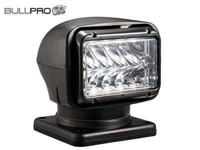 BULLPRO LED søgelys inkl. betjening 50W Sort