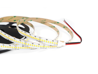 LightMore LED højlumen-strip 15.36W/m. 24V. Ra90. IP20. 10mm PCB. 50 cm. ledning i begge ender