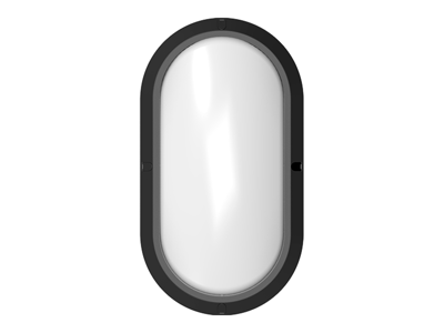 Pragmalux Ovalo LED bulkhead 2-CCT, Ø:270mm, SORT 3K + 4K