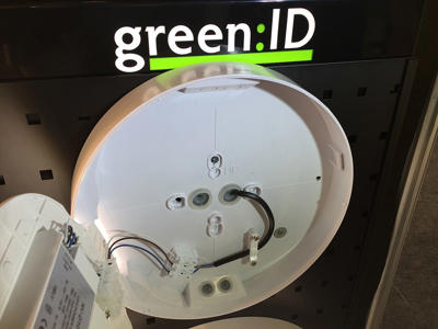 green:ID 'SMART' plafond 16W duo-sensor, CCT switch Ø:340 mm.