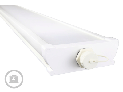 High-Lux 40W-B LED armatur 120 cm. WW med batteri-backup