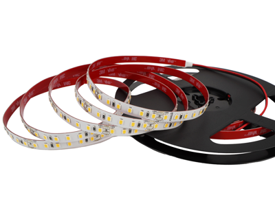 LED TrueColor strip NW. 10 meter. 24V. 10W/m. Ra90. 8 mm PCB. IP20. 120 LED/m. 2x 20 cm. ledning